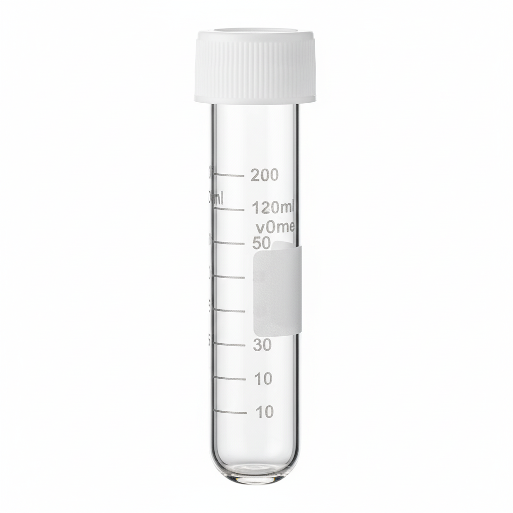Culture Tube Flat With Screw Cap